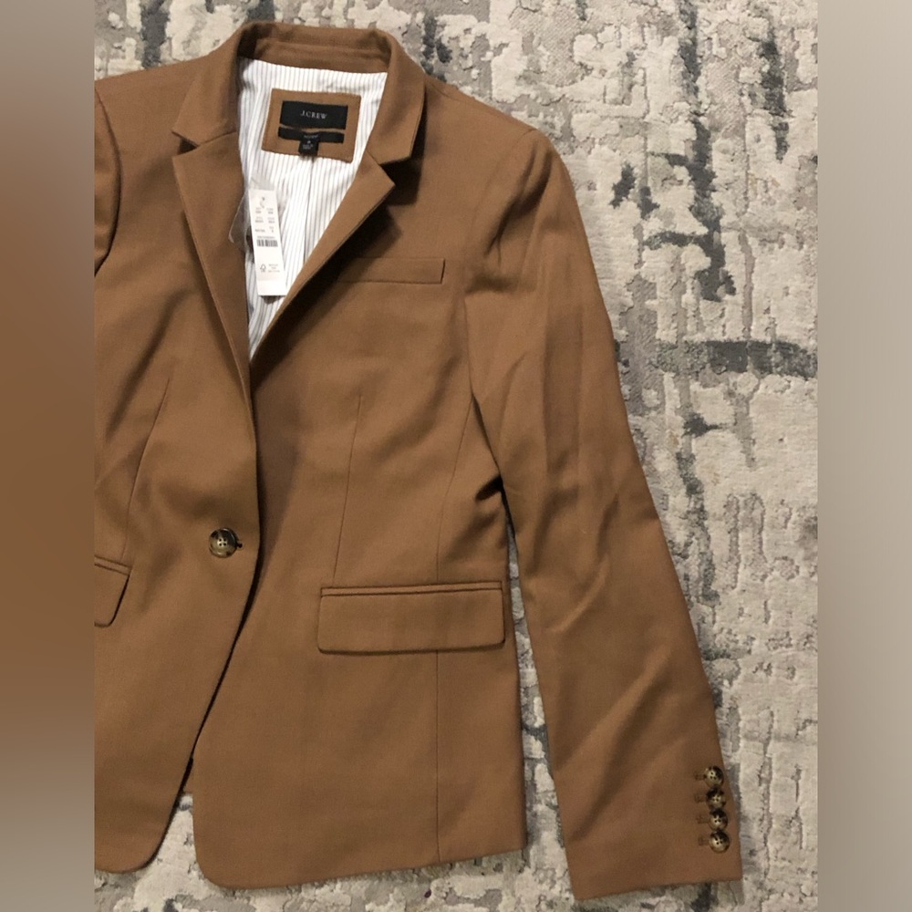 J. Crew Women's Regent Blazer Brown Wool 8 - Picture 6 of 13